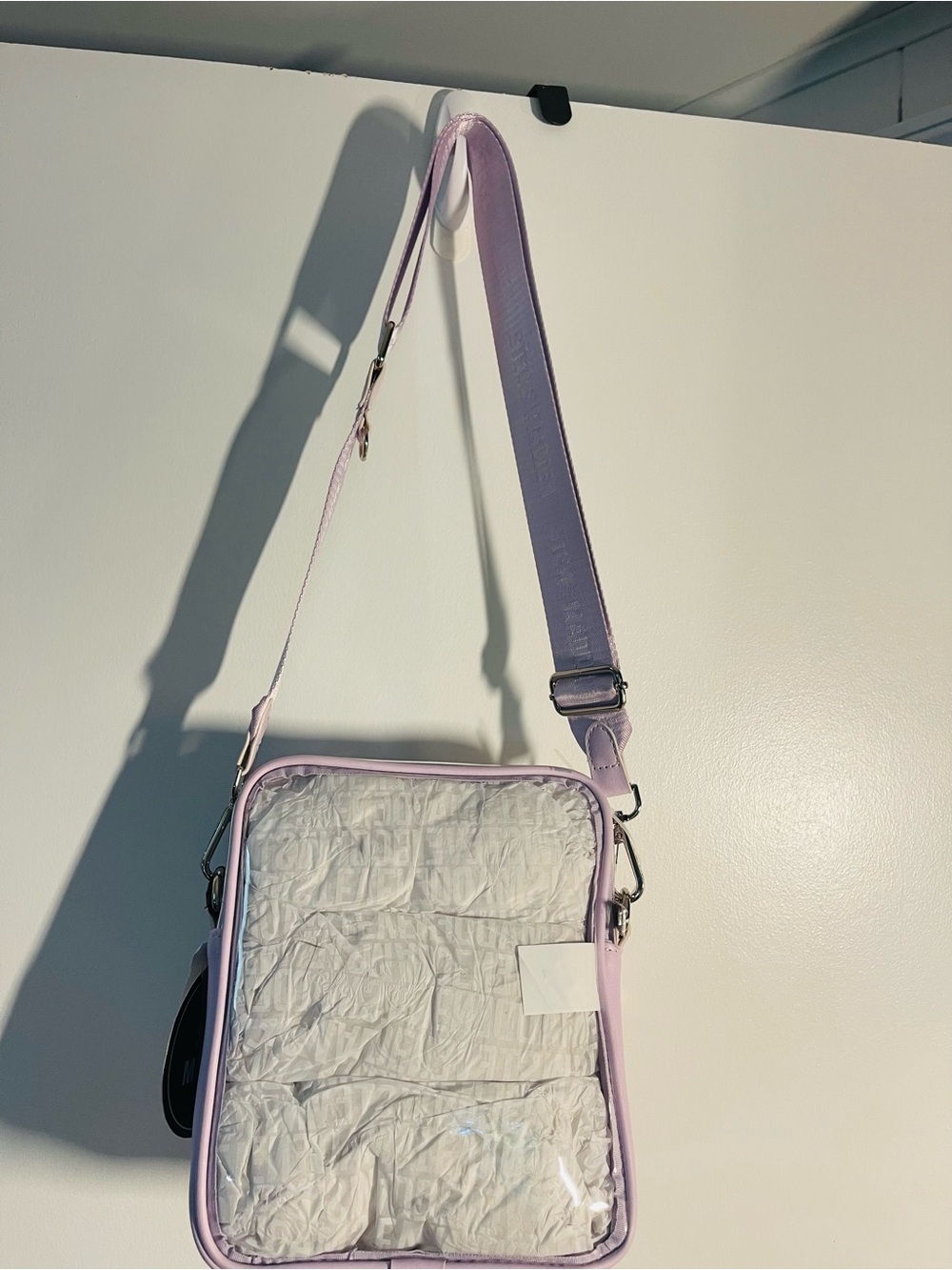 Steve Madden Lilac Clear Crossbody Bag with Matching Wallet. NWT - Picture 3 of 10